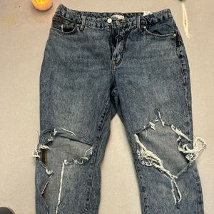 Good American ripped jeans